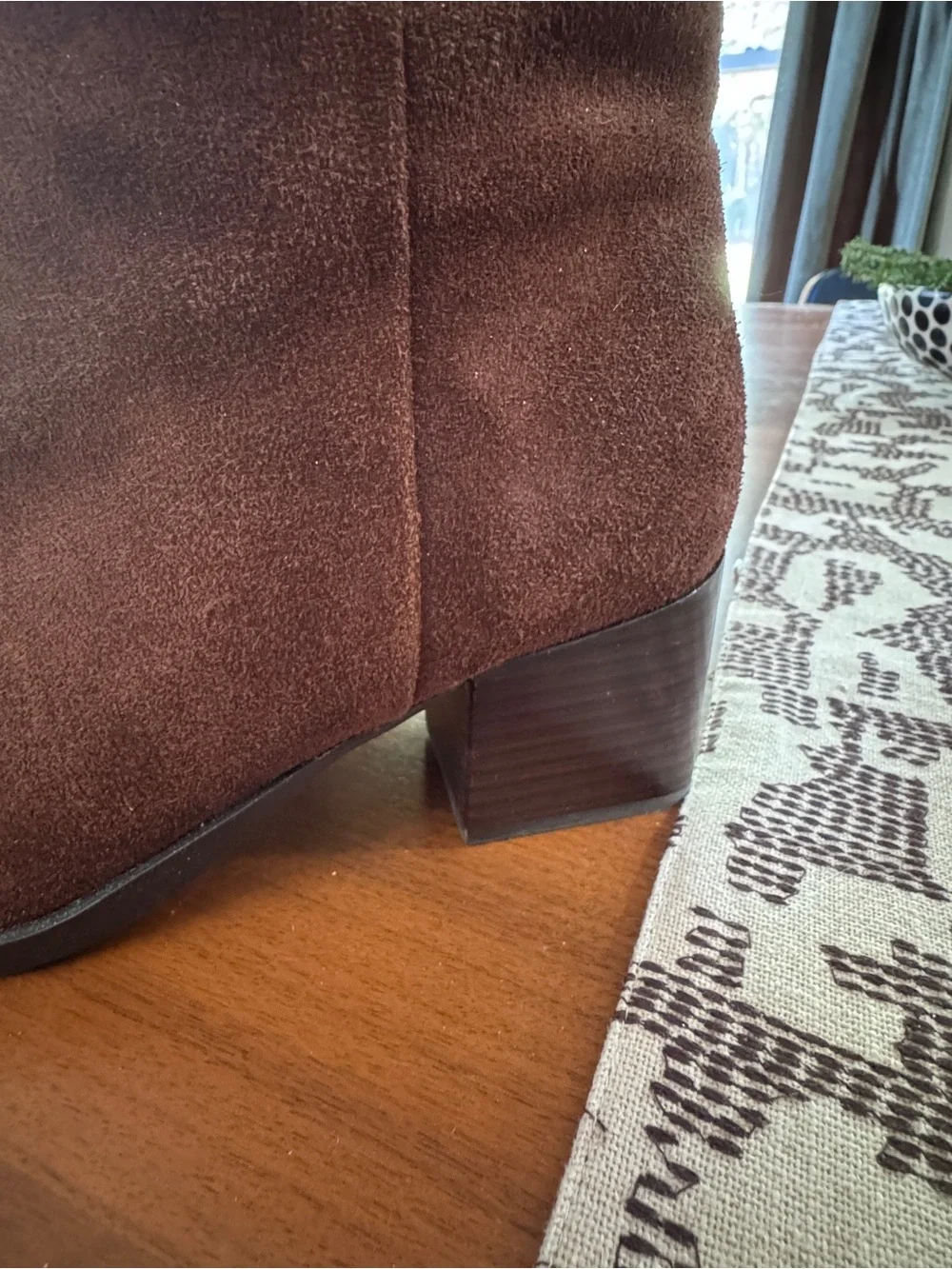 Women's Madewell Ardin Suede Boots in Brown - Classic 2” Block Heel, barely worn